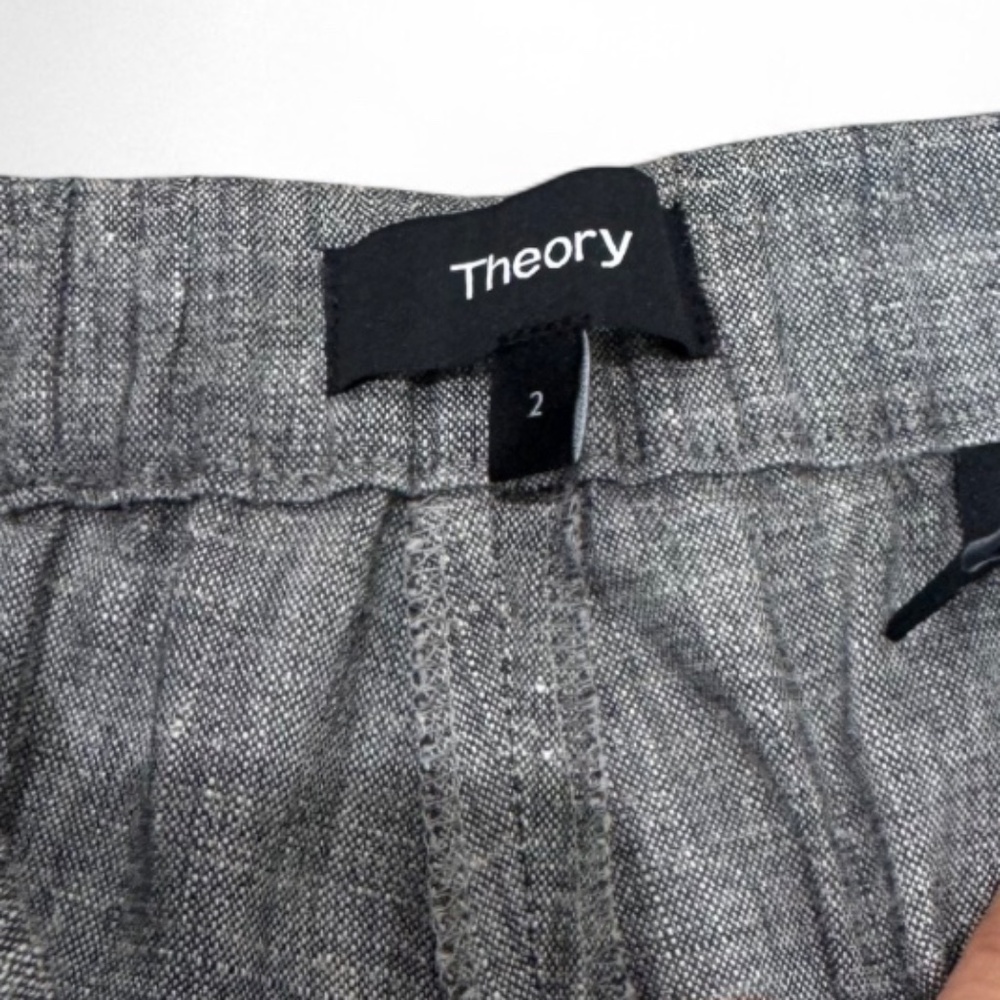 Theory Basic Pull On Pant Sharkskin Crunch - image 4